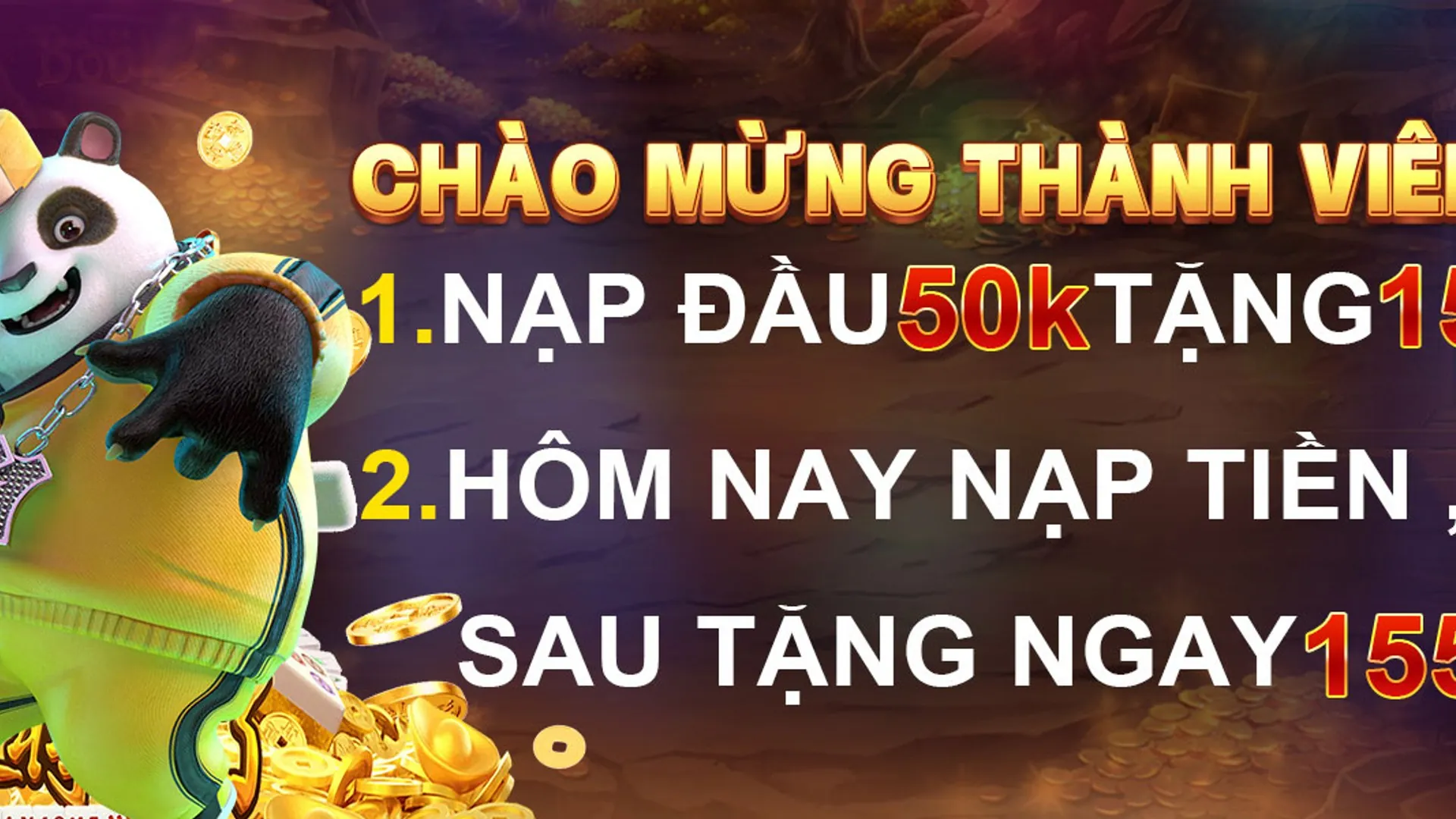 Banner ưu đãi thưởng nạp đầu BJ88