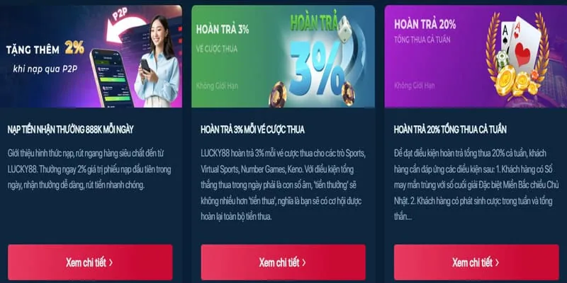 Tổng quan các loại ưu đãi BJ88